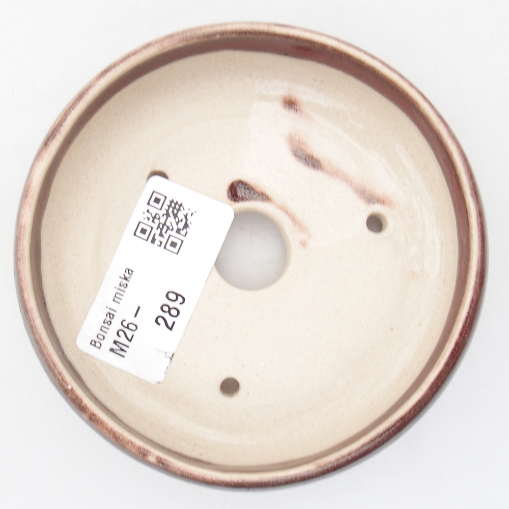 Mini bol bonsaï 9 x 9 x 2,5 cm, couleur rouge