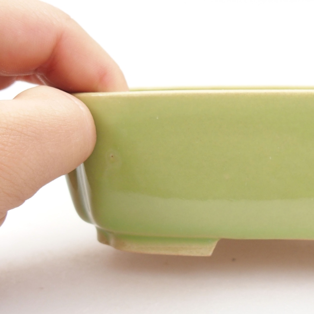 Bol à bonsaï en céramique 22 x 17 x 5 cm, vert