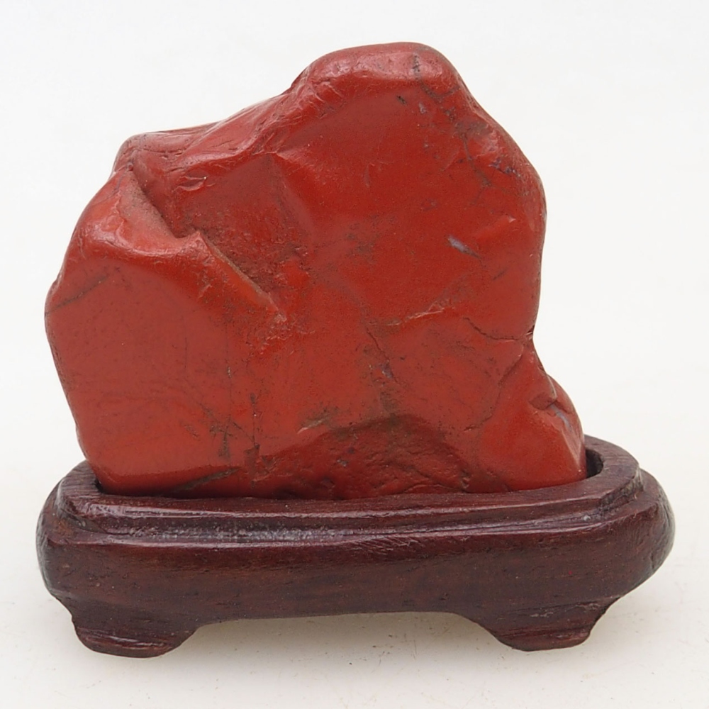 Suiseki - Pierre avec DAI (base en bois)