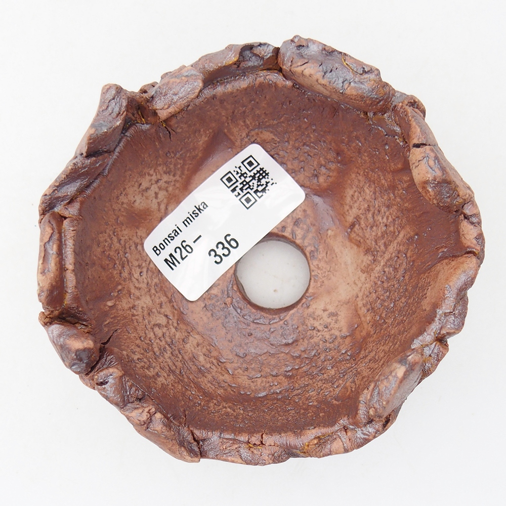 Coquille en céramique 9 x 9 x 5,5 cm , couleur marron