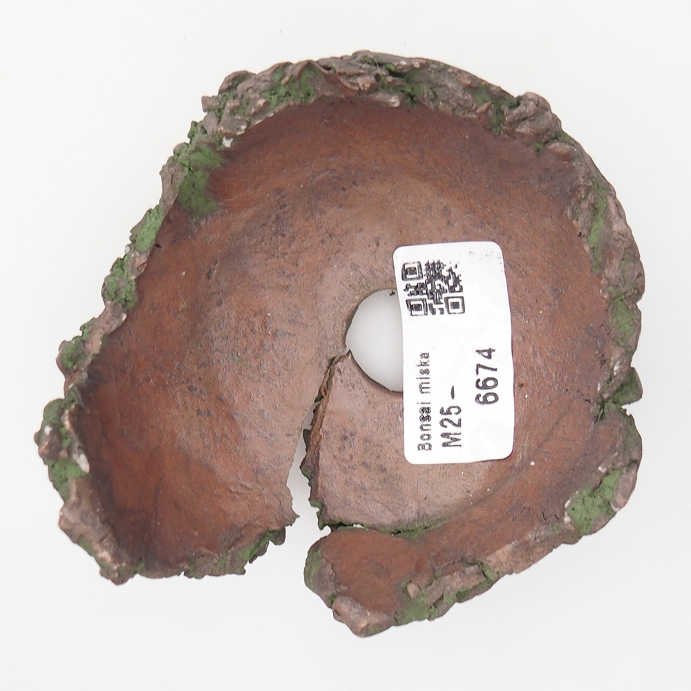 Coquille en céramique 9 x 9,5 x 5,5 cm , couleur verte