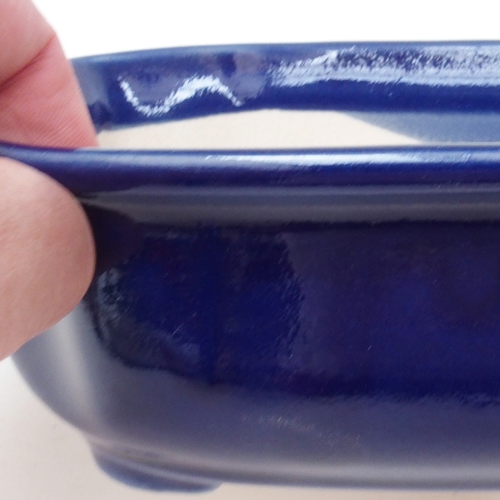 Bol à bonsaï H32 - 13 x 10 x 5,5 cm - bleu