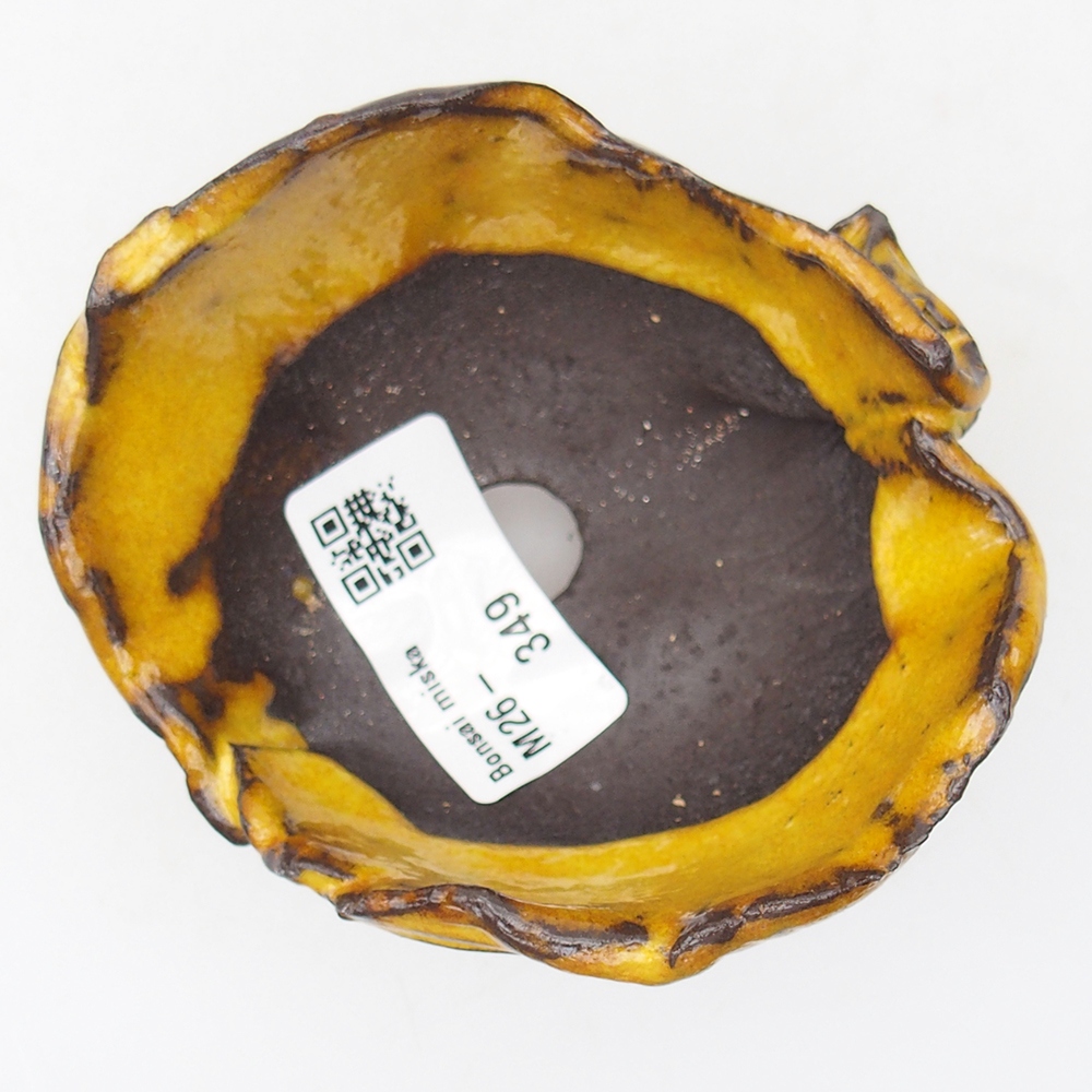 Coquille en céramique 9 x 8 x 5,5 cm , jaune