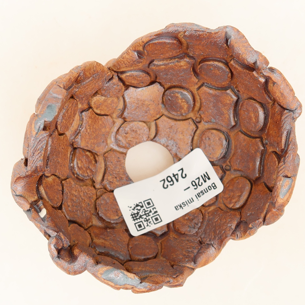 Coquille en céramique 9 x 8 x 5,5 cm , couleur marron