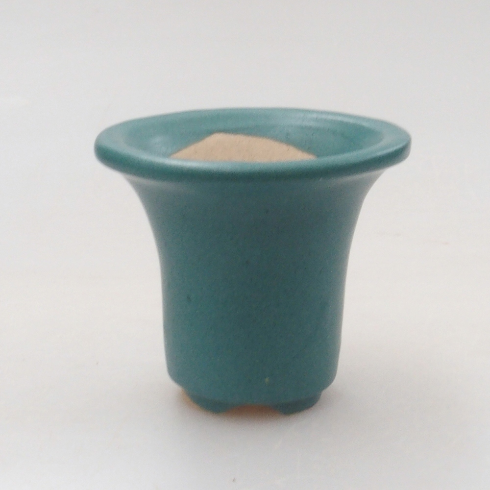 Bol à bonsaï en céramique 6,5 x 5,5 x 4 cm, couleur bleu