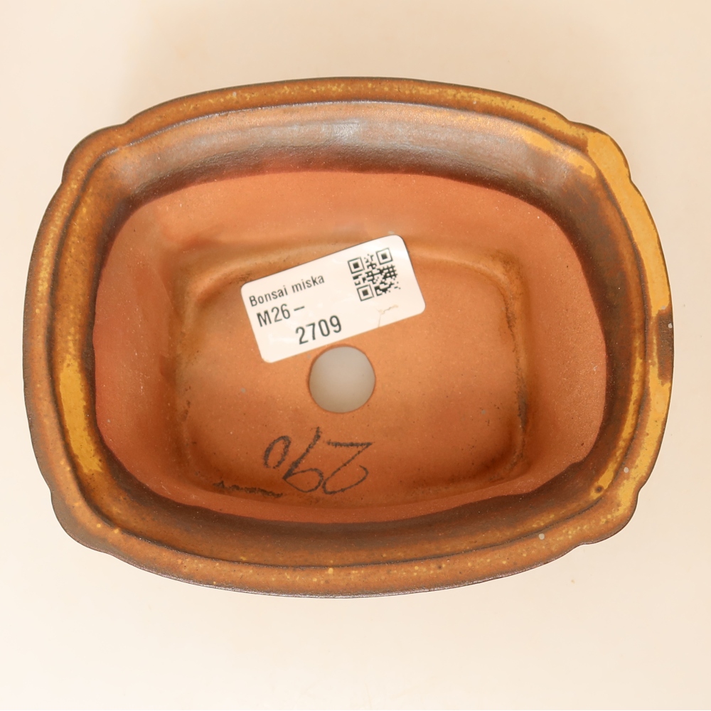 Bol en céramique  13 x 10,5 x 5,5 cm, couleur marron
