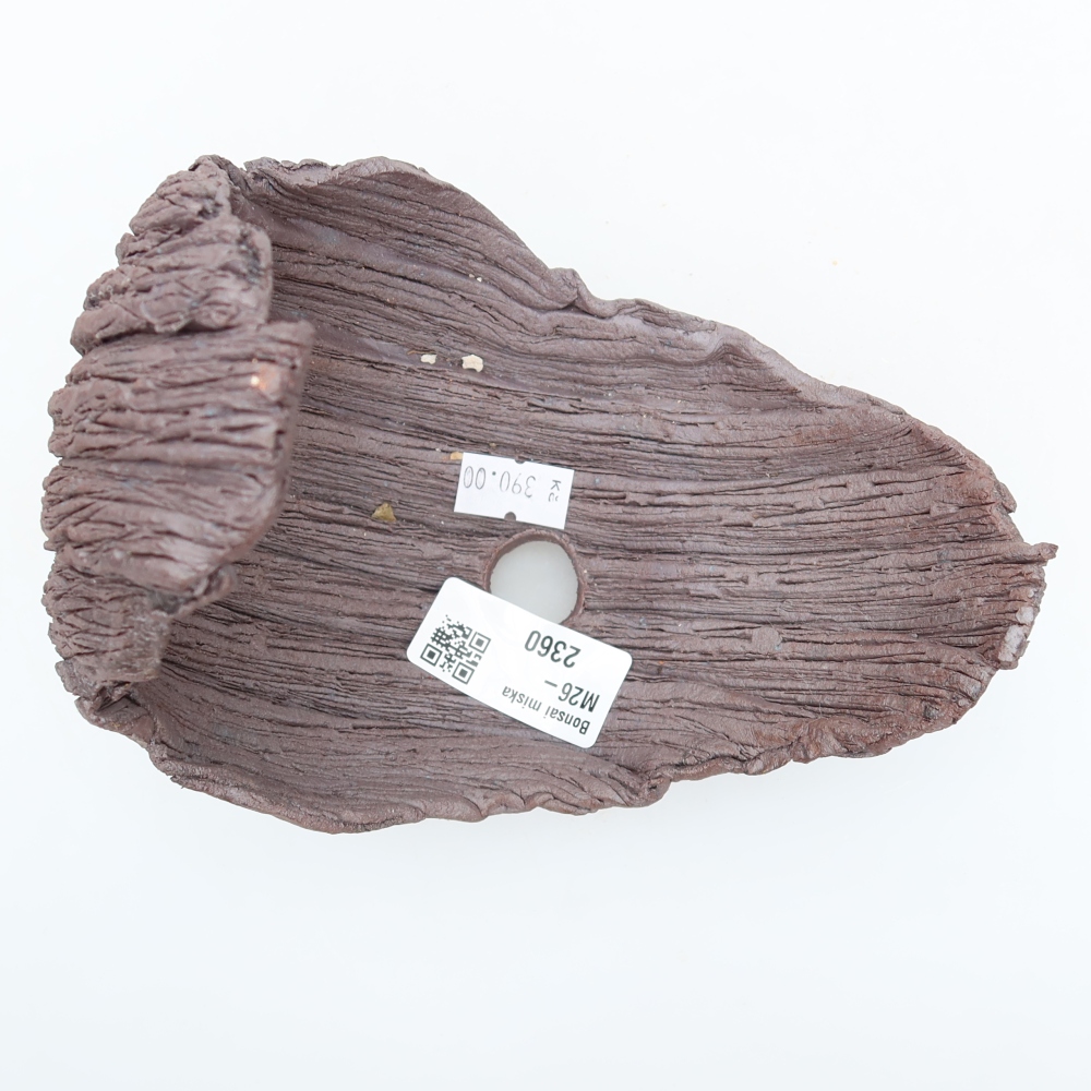 Coquille en céramique  14,5 x 11 x 15,5 cm, couleur marron