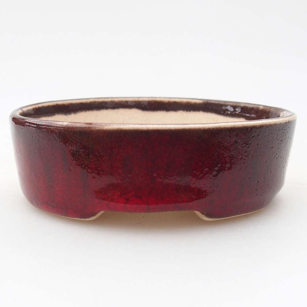 Mini bol bonsaï 9,5 x 8,5 x 3 cm, couleur rouge