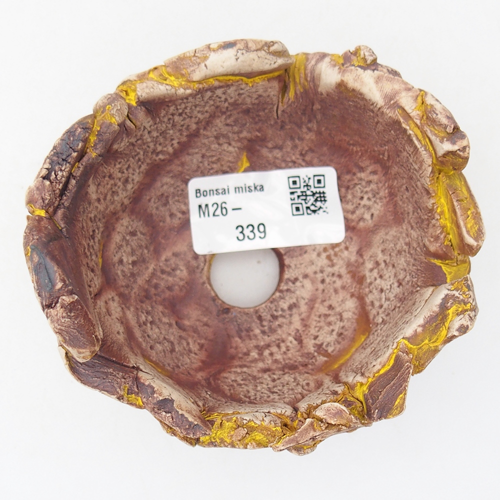 Coquille en céramique 9,5 x 9 x 7 cm , couleur jaune