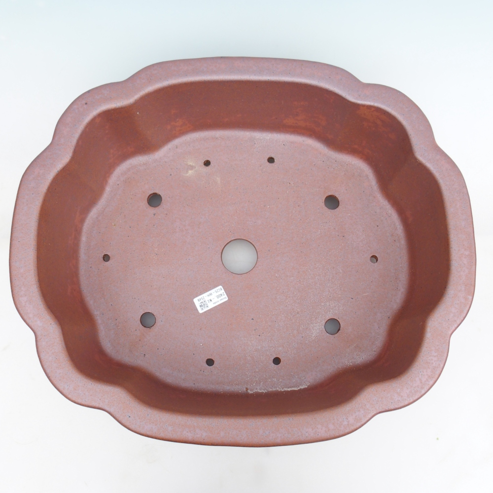 Bol bonsaï en céramique 51 x 44 x 15,5 cm , couleur métal - ENLEVEMENT PERSONNEL UNIQUEMENT ou transport sur palette