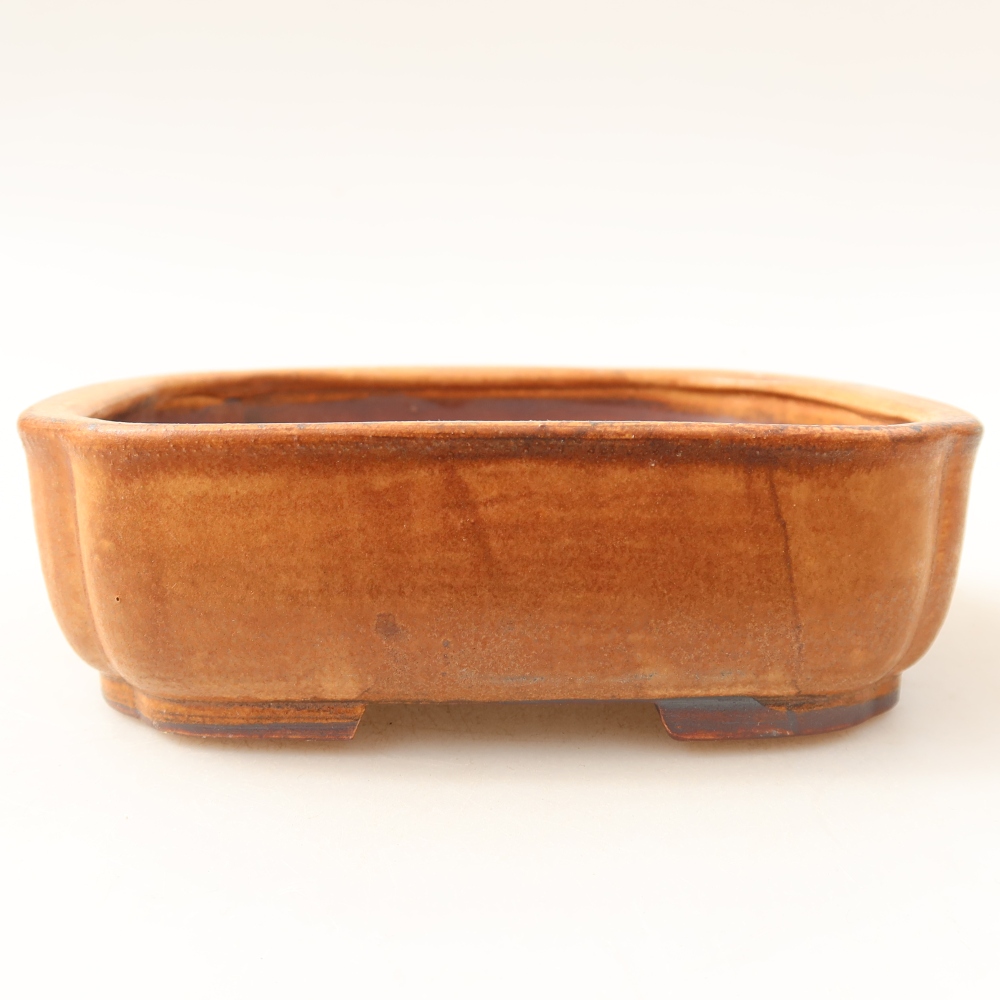 Bol à bonsaï en céramique 13,5 x 12 x 4 cm, brun