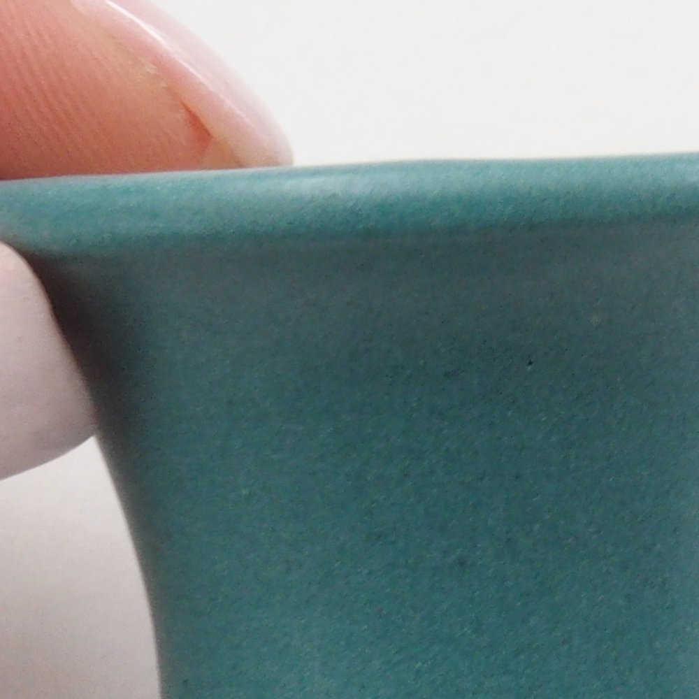 Bol à bonsaï en céramique 6,5 x 5,5 x 4 cm, couleur bleu