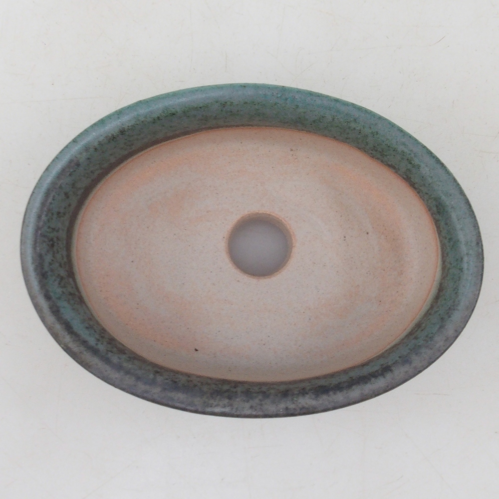 Bol pour bonsaï H04 - 10,5 x 7,5 x 3 cm - vert