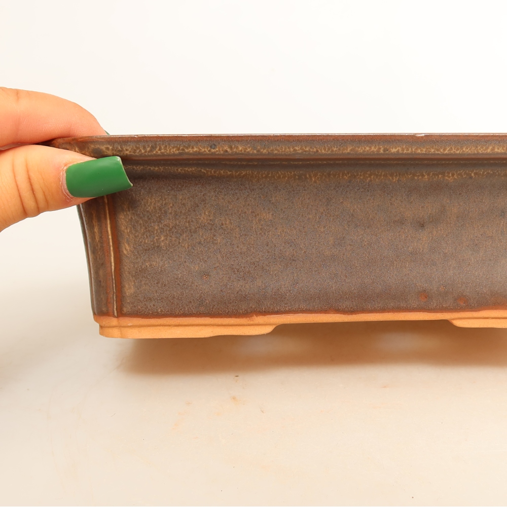 Bol en céramique  20 x 15,5 x 5,5 cm, couleur marron