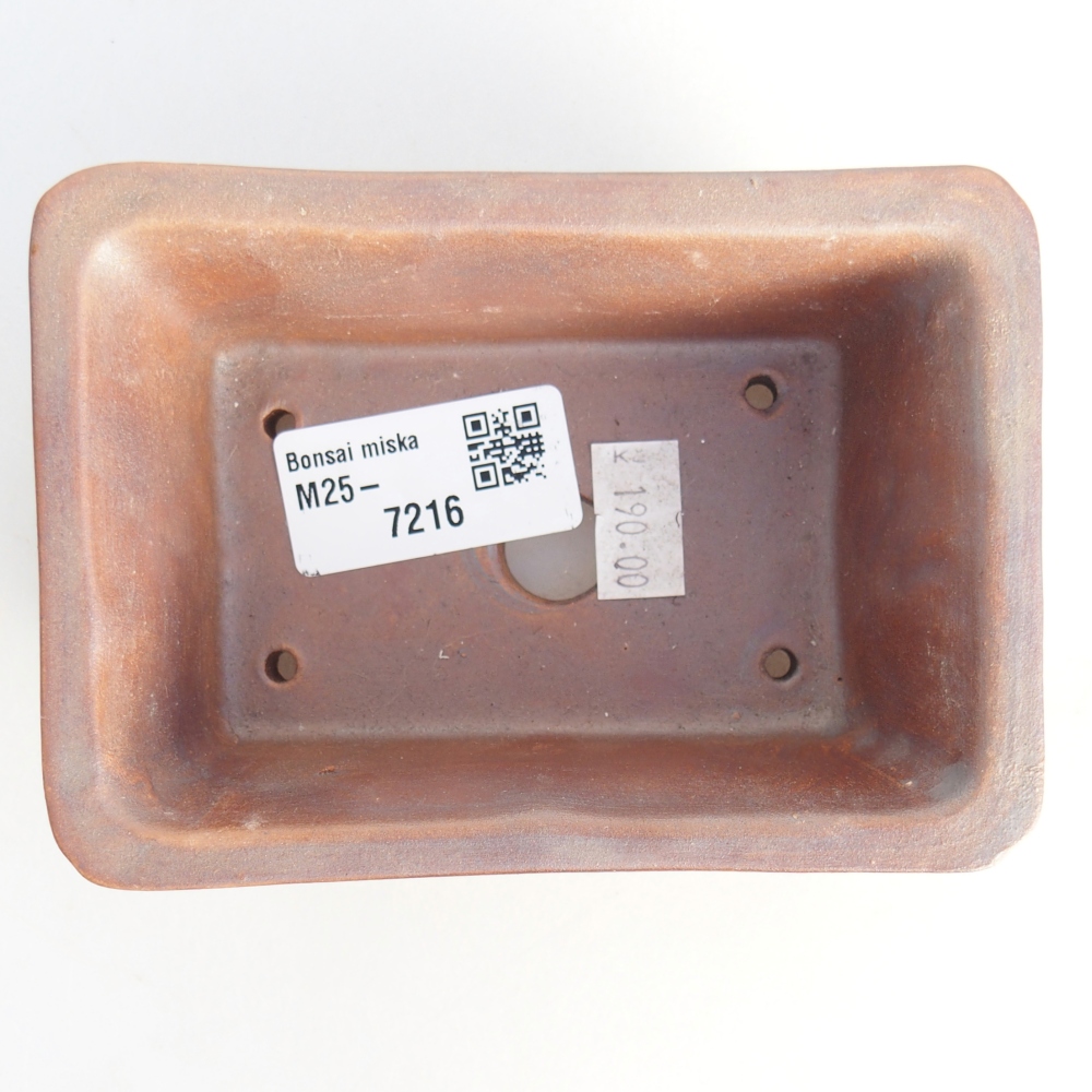 Bol à bonsaï en céramique 11,5 x 8,5 x 4,5 cm, couleur métal