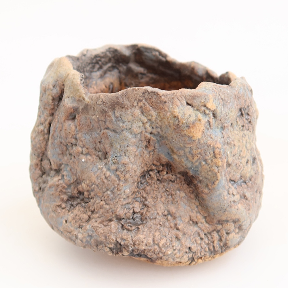Coquille en céramique  5,5 x 5,5 x 6 cm , couleur bleue