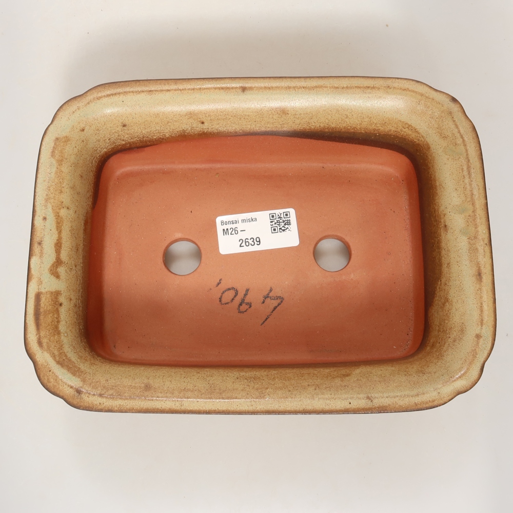 Bol en céramique  20 x 15,5 x 6 cm , couleur marron
