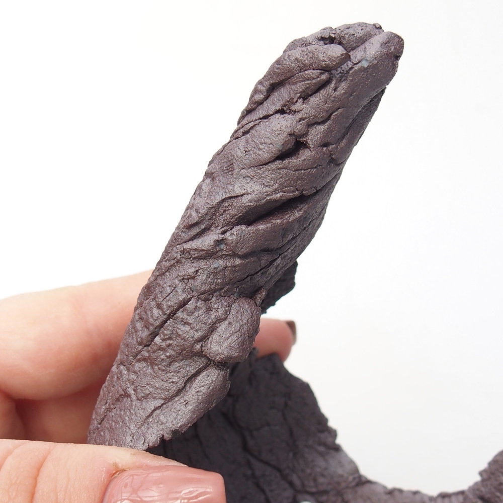 Coquille en céramique 8 x 7,5 x 12 cm , couleur métallique