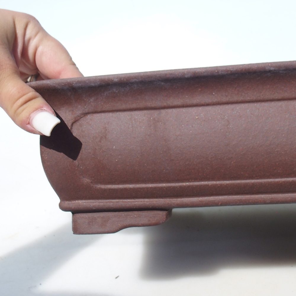 Bol pour bonsaï 34,5 x 25,5 x 8,5 cm bouleau brun