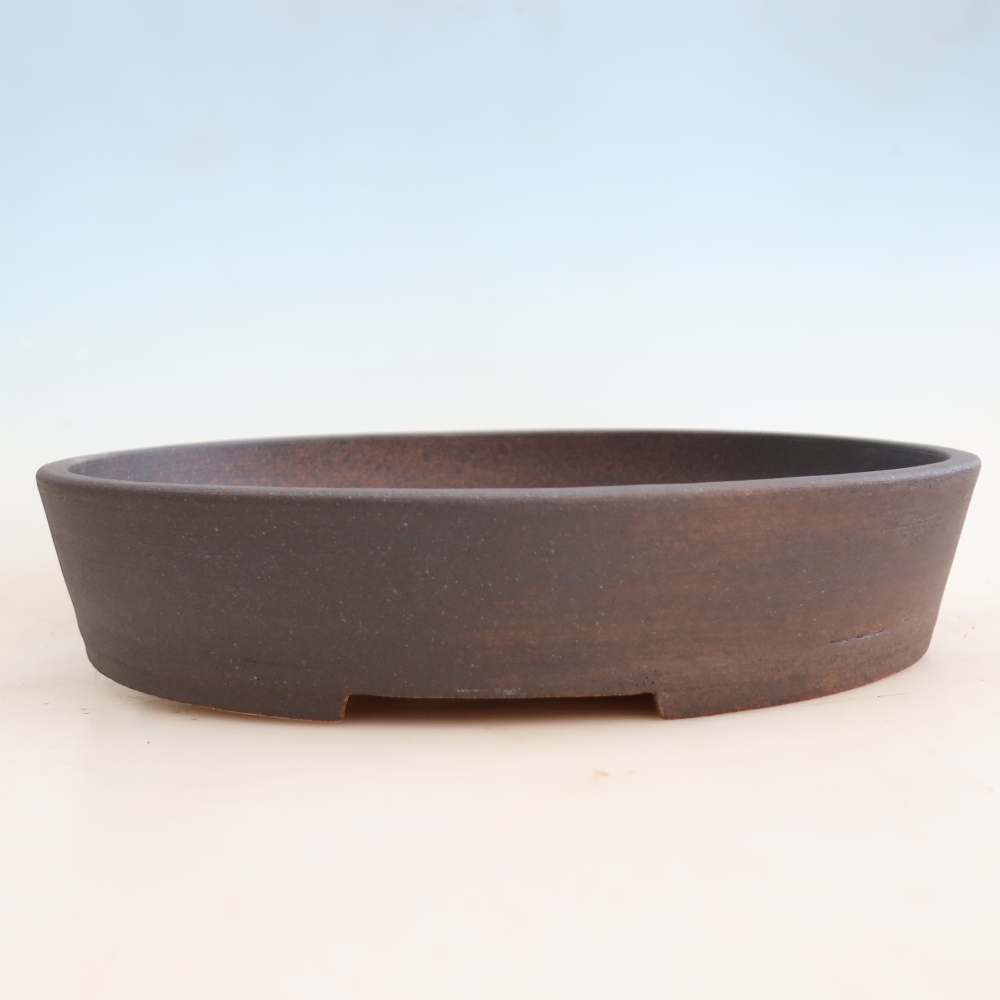 Pot à bonsaï en céramique 38 x 30 x 7 cm, couleur marron