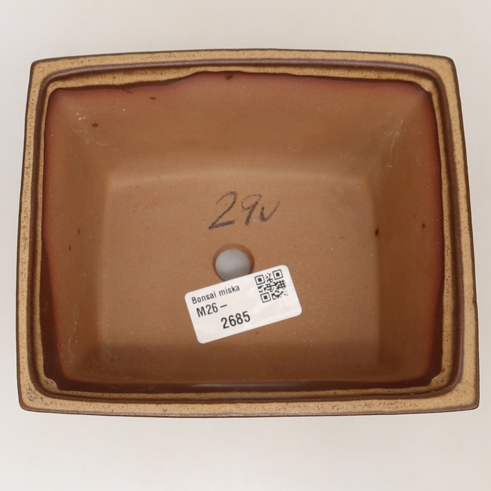 Bol en céramique  14,5 x 12,5 x 7 cm, couleur marron