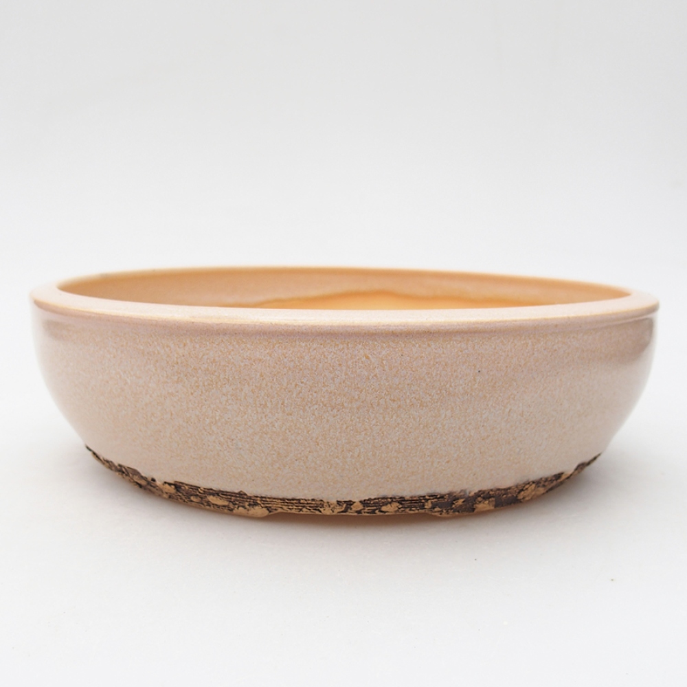 Bol à bonsaï en céramique 22 x 22 x 6 cm, rose