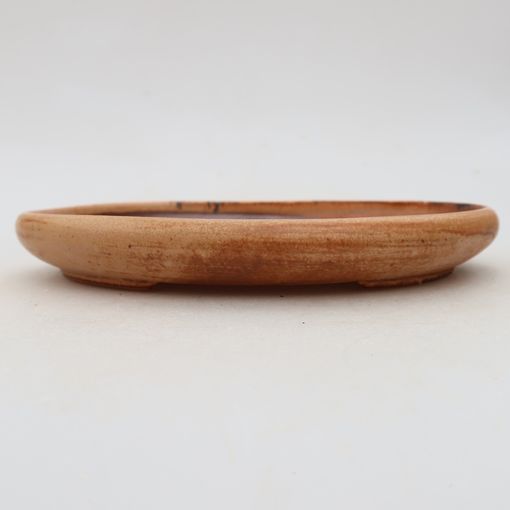 Pot à bonsaï en céramique 17 x 12 x 2,5 cm, couleur rose