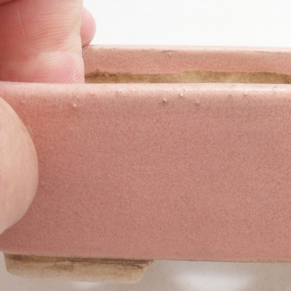 Bol à bonsaï en céramique 10 x 8,5 x 4 cm, brun