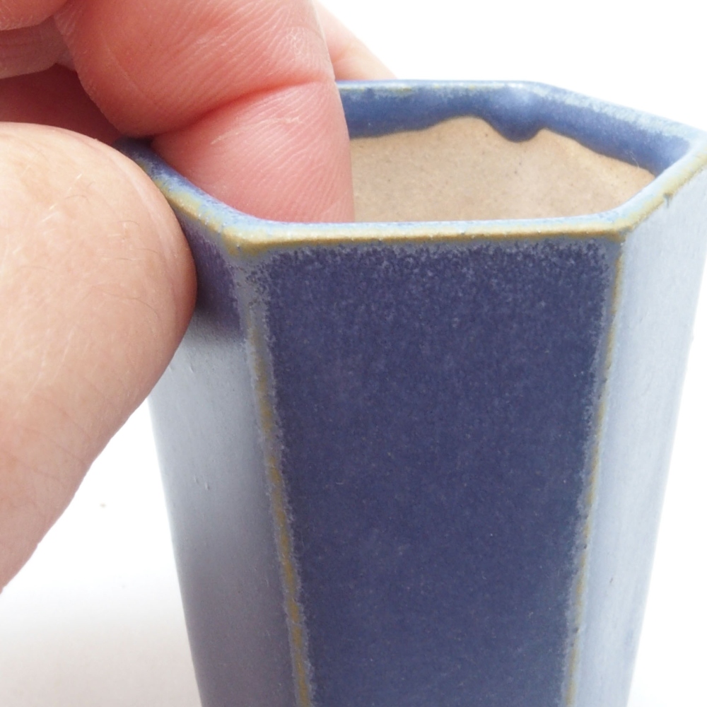 Mini bol bonsaï 4,5 x 4,5 x 6,5 cm, couleur bleu