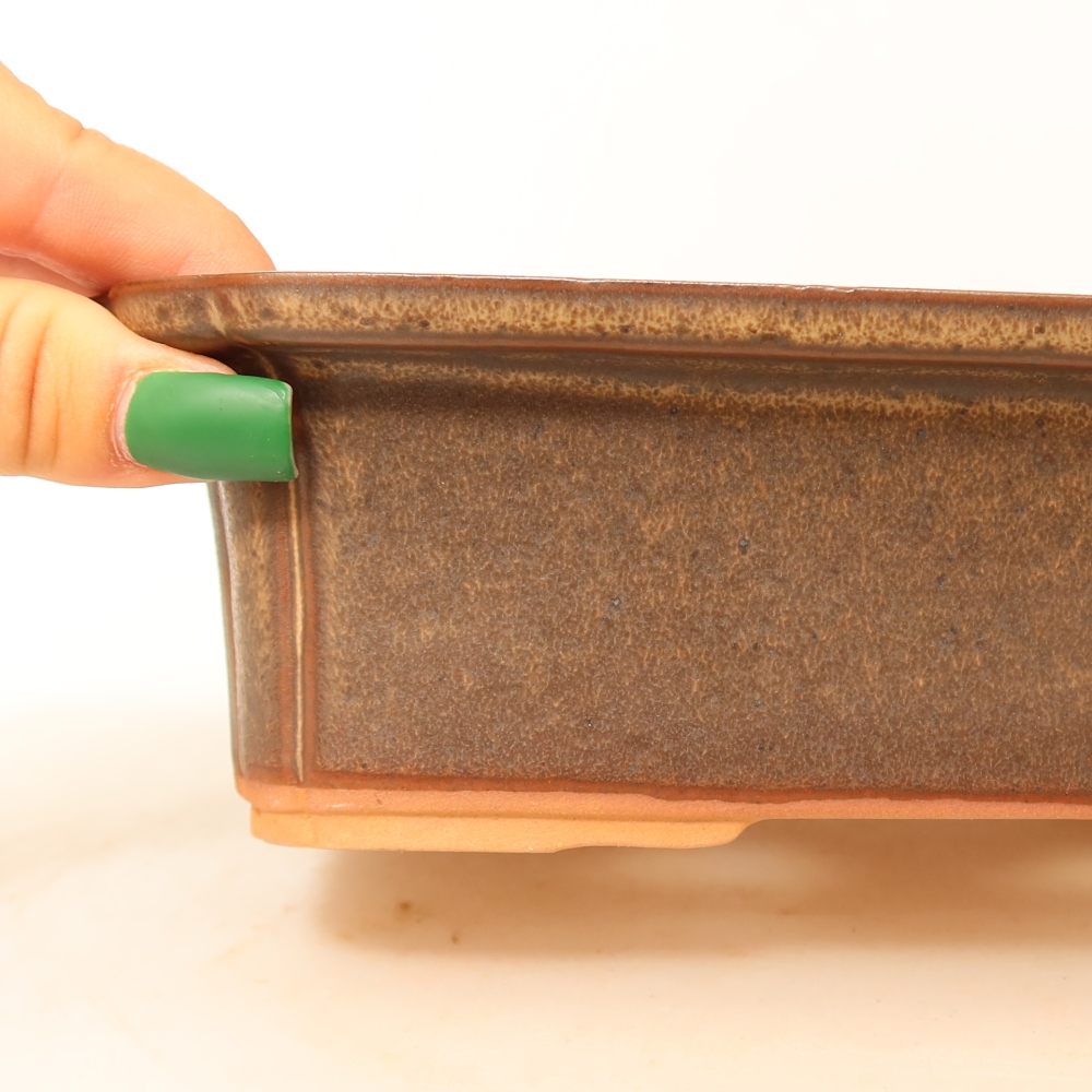 Bol en céramique  20 x 15,5 x 5,5 cm, couleur marron