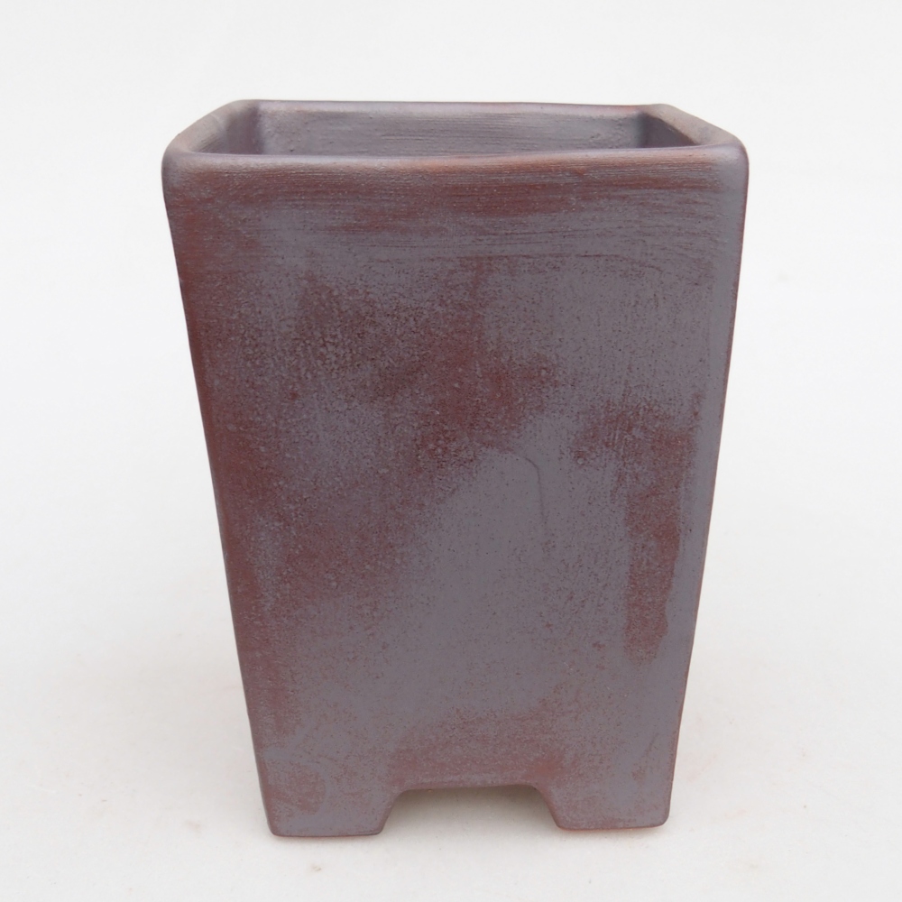 Bol à bonsaï en céramique 9 x 9 x 12,5 cm, couleur métal