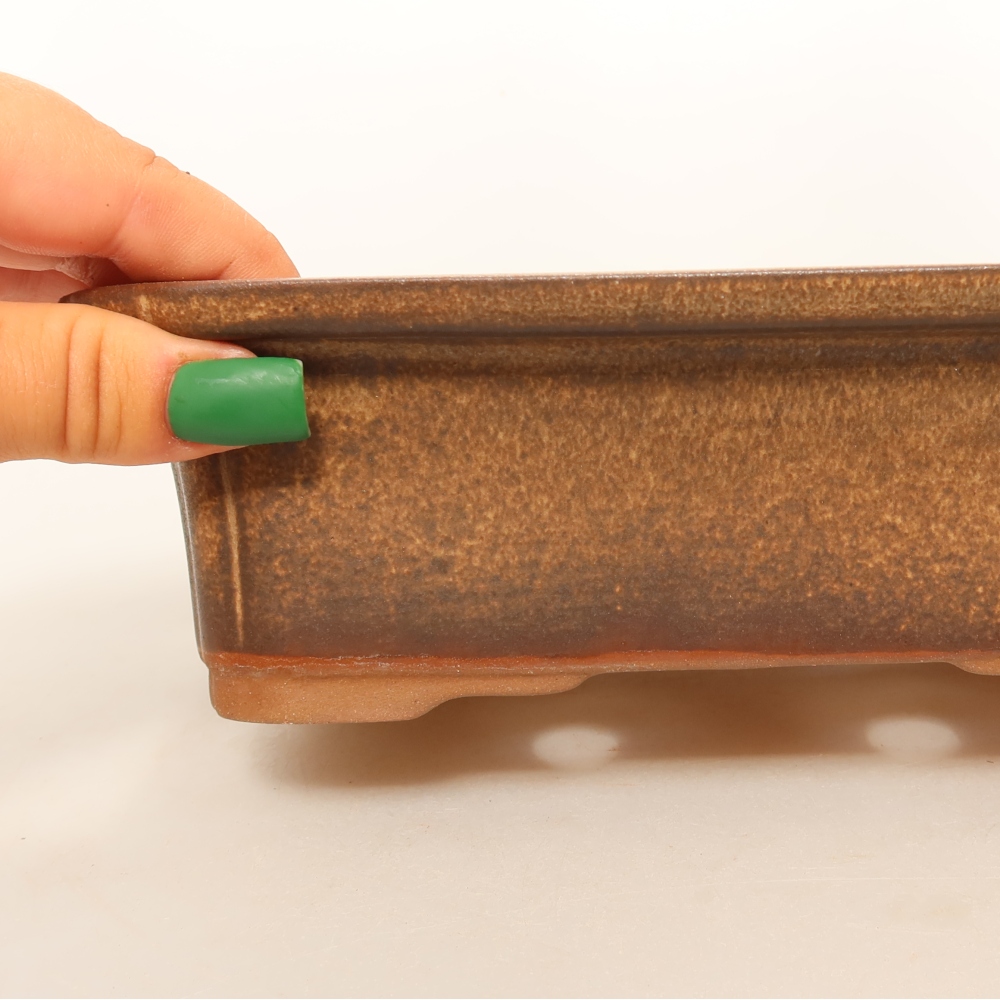 Bol en céramique  20 x 15,5 x 6 cm , couleur marron