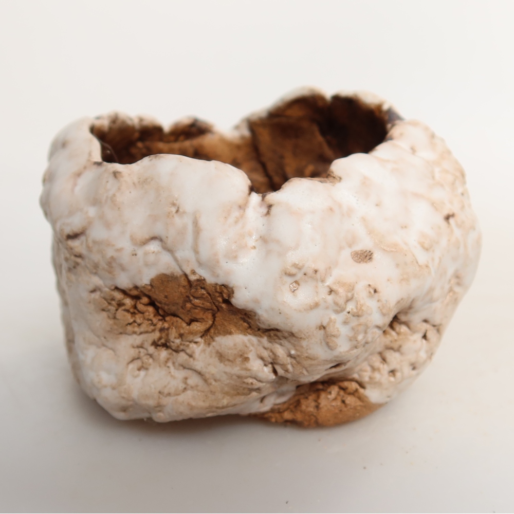 Coquille en céramique  7,5 x 7 x 6 cm, couleur blanche