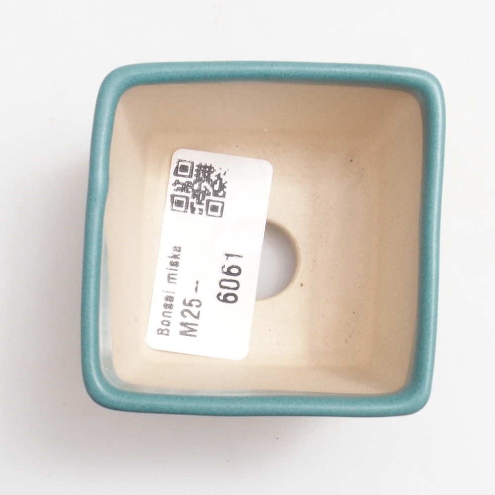 Bol à bonsaï en céramique 6,5 x 5,5 x 4 cm, couleur bleu