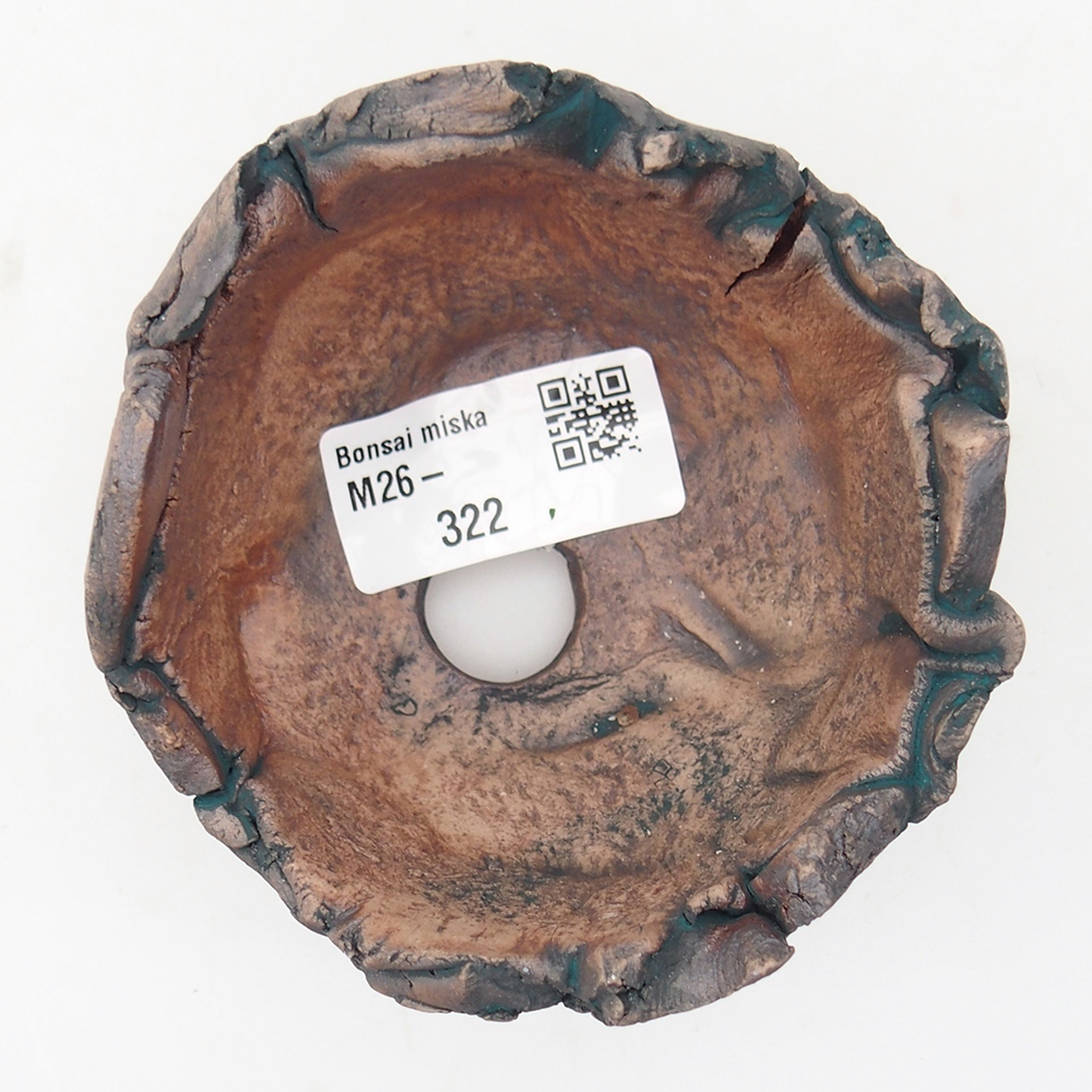 Coquille en céramique 9 x 8,5 x 6 cm , couleur verte