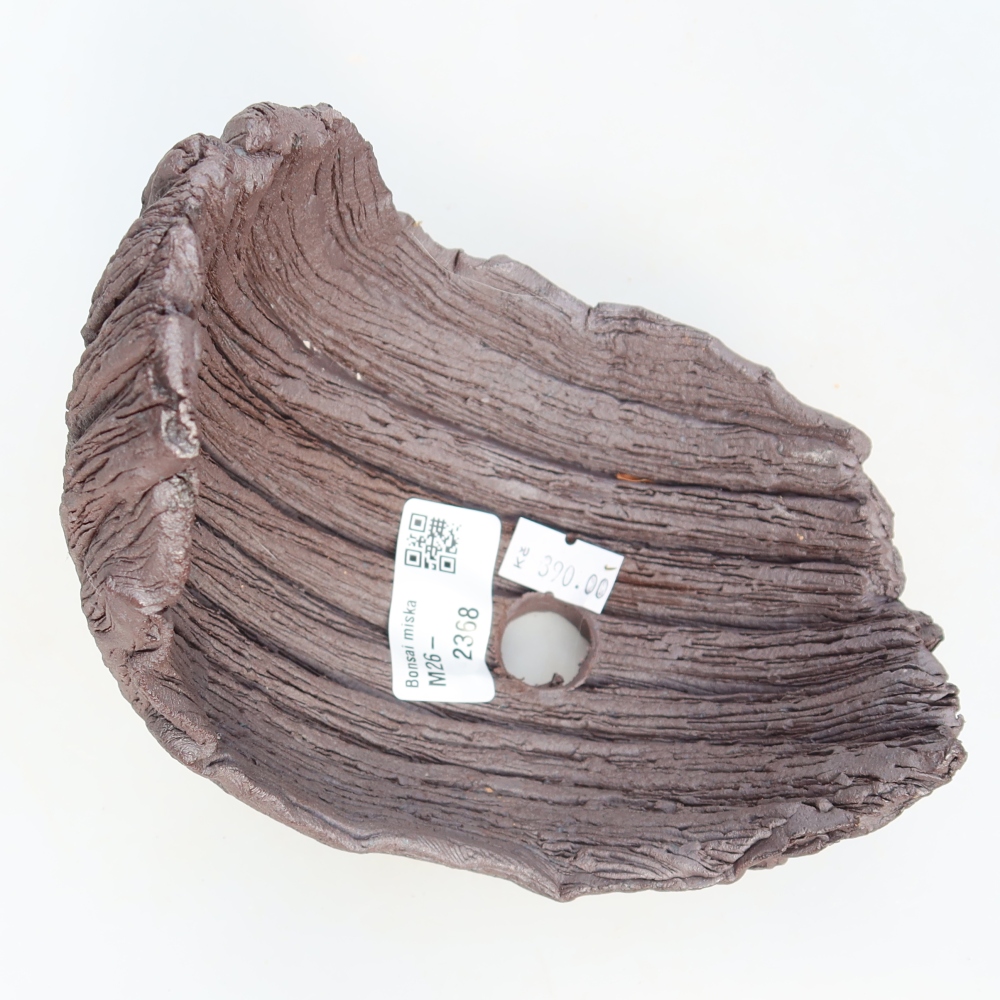 Coquille en céramique  13,5 x 11 x 13,5 cm, couleur marron