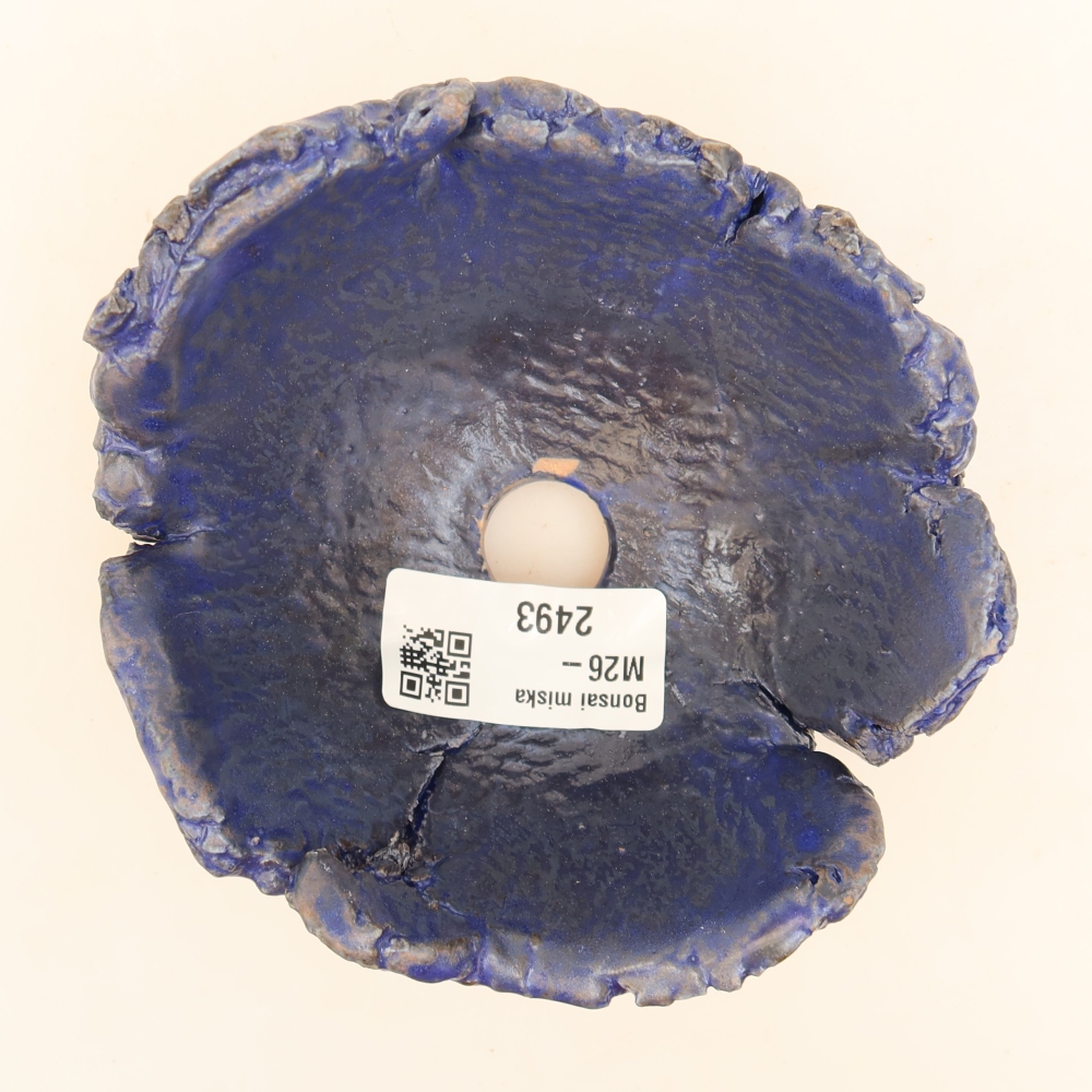 Coquille en céramique  11,5 x 10,5 x 6,5 cm, couleur bleue