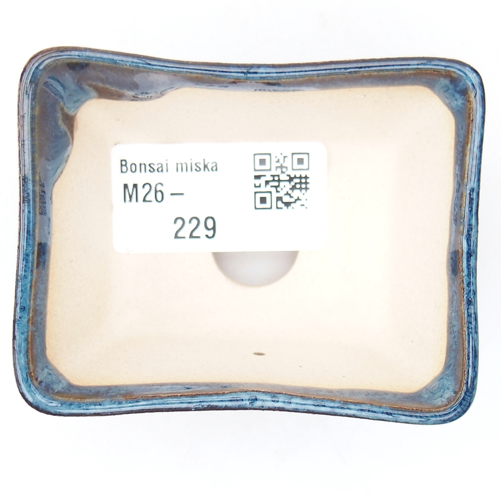 Mini bol bonsaï 7 x 5,5 x 3,5 cm, couleur bleu