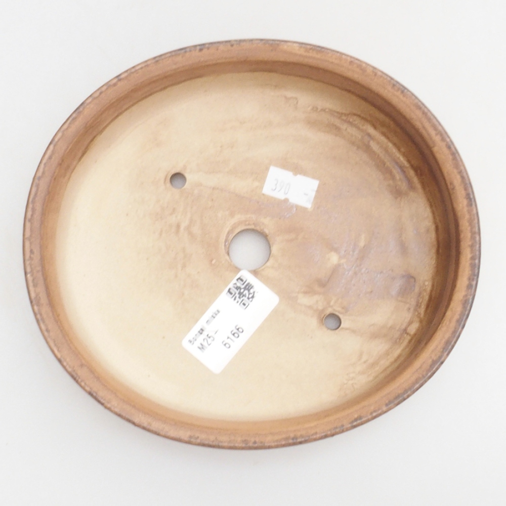 Bol à bonsaï en céramique 10 x 8,5 x 4 cm, brun