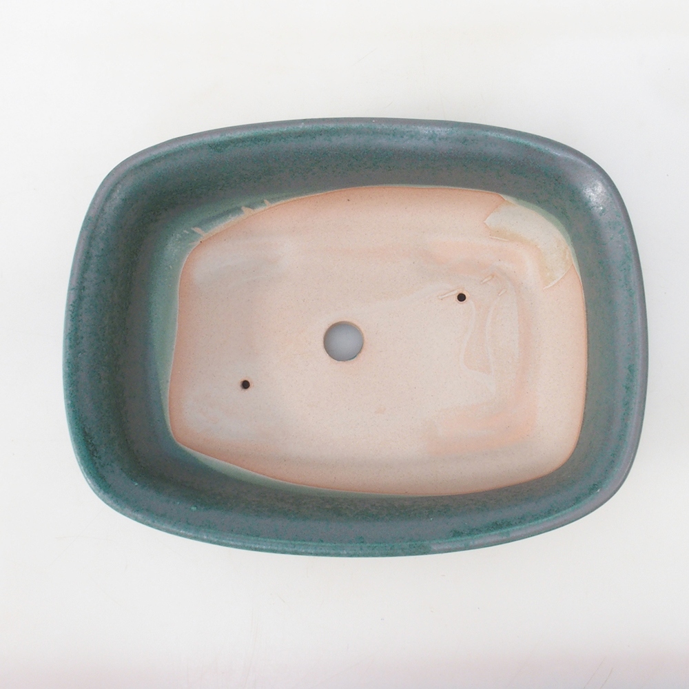 Bol pour bonsaï H08 - 25 x 19,5 x 6 cm - vert