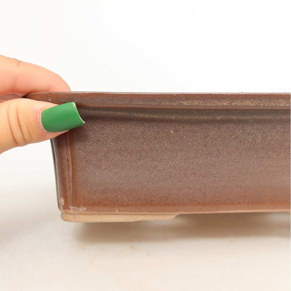 Bol en céramique  20 x 15,5 x 5,5 cm, couleur marron