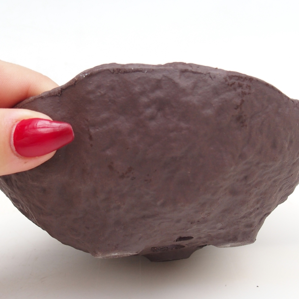 Coquille en céramique 13 x 13 x 5,5 cm , couleur marron