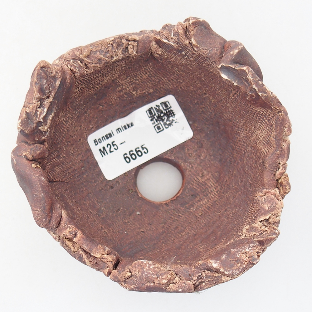 Coquille en céramique 9,5 x 9 x 7 cm , couleur marron