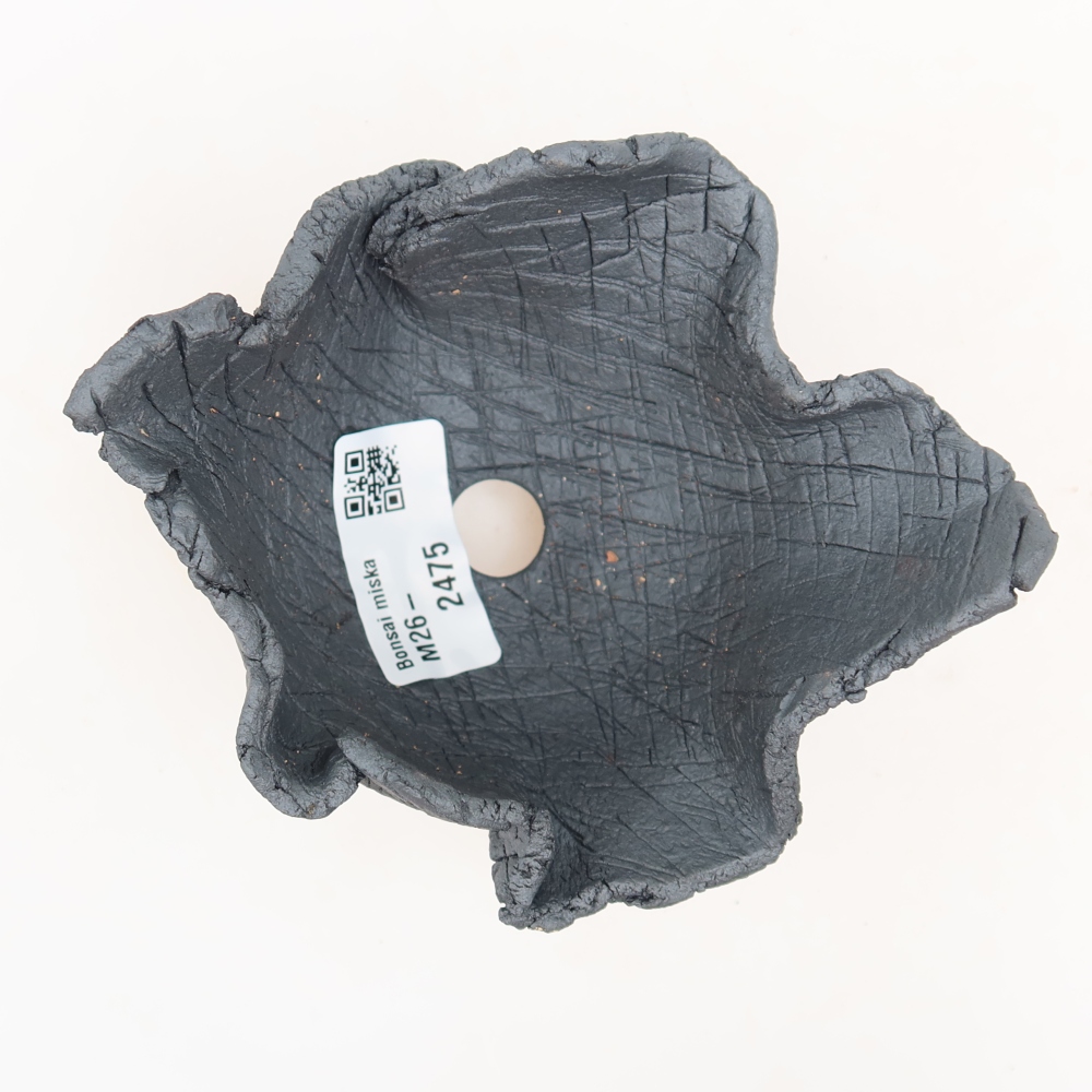 Coquille en céramique  10 x 10 x 7,5 cm, couleur métallique