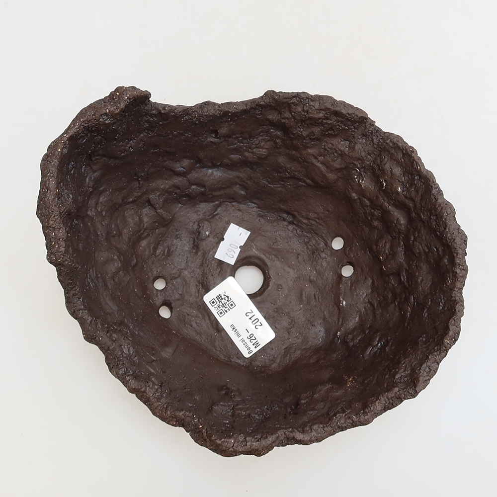 Coquille en céramique 18 x 16 x 13 cm, couleur marron