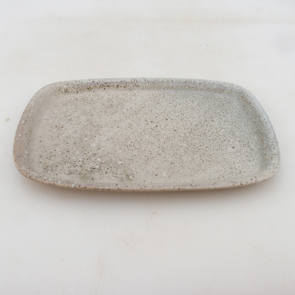 Soucoupe en céramique H02 - 17,5 x 12 x 1 cm - beige