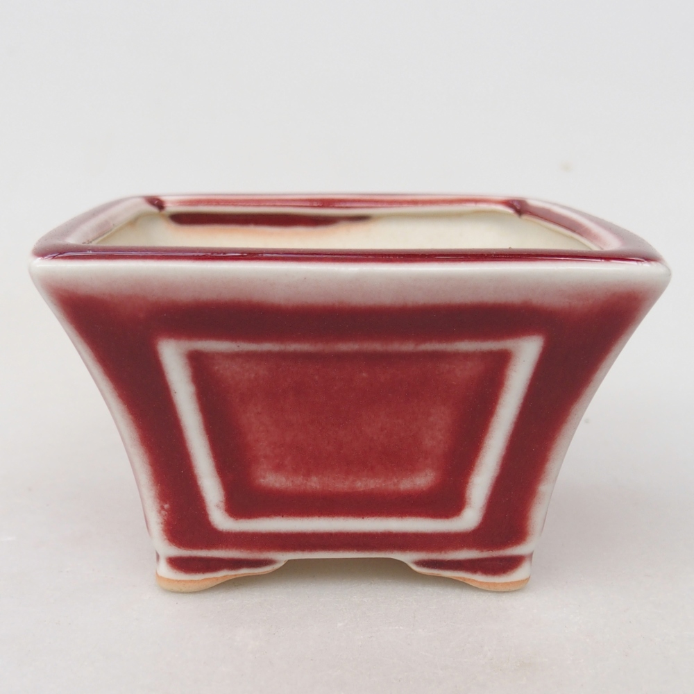 Mini bol bonsaï 8,5 x 8,5 x 6 cm, couleur rouge