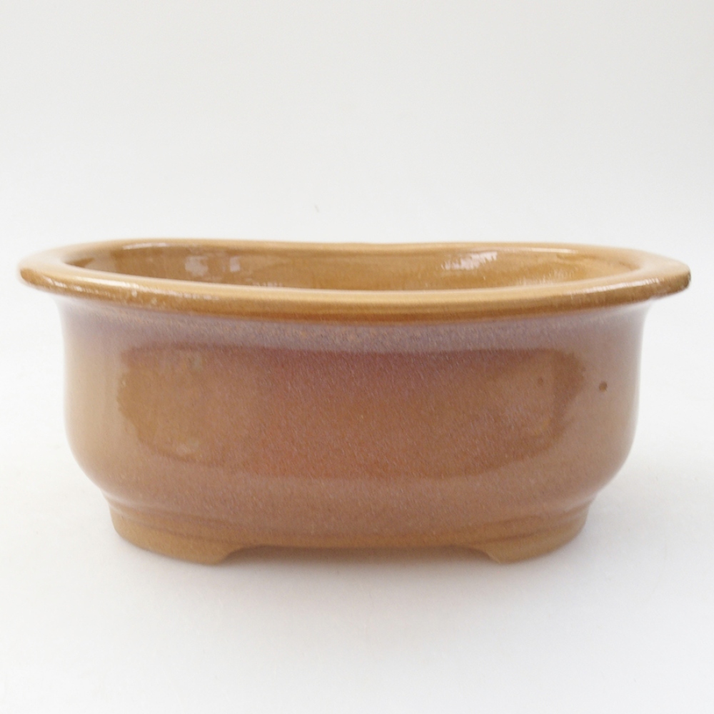 Bol à bonsaï en céramique 15,5 x 12 x 5,5 cm, couleur beige