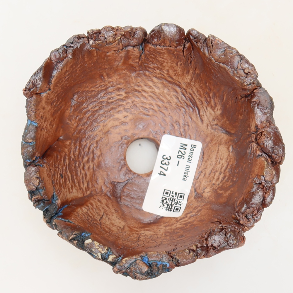 Coquille en céramique 11 x 10,5 x 6 cm, couleur bleue