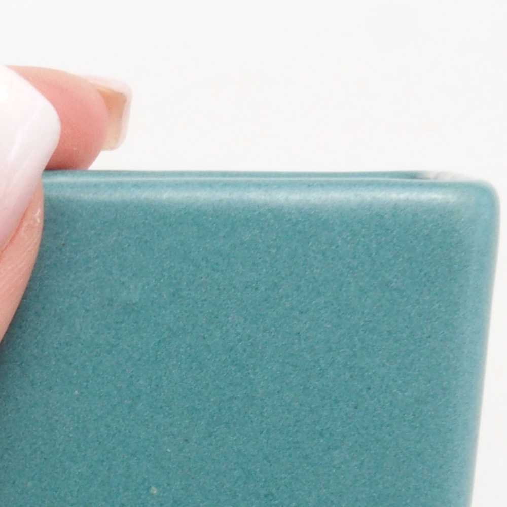 Bol à bonsaï en céramique 6,5 x 5,5 x 4 cm, couleur bleu